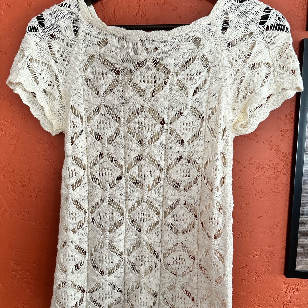 Zara Cream Knit Blouse